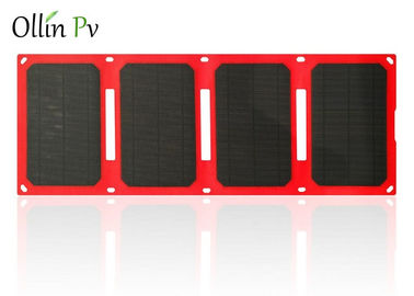 kopen Gemakkelijk draag Zonneladerszak 4 Vouwen Rood Mobiel Photovoltaic het Laden Apparaat online manufacture