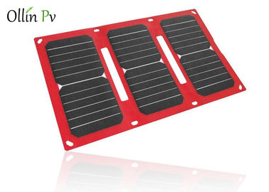 kopen Draagbare Zonneladerszak 4 Vouwen Rode Kleur Mobiel Photovoltaic het Laden Apparaat online manufacture