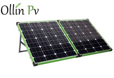 Groen Kleurenkader die Zonnepanelen met/zonder Geassembleerd Controlemechanisme vouwen