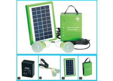 Normale Draagbare Zonnepaneellader met Zonnepv Modules en Één Batterij 2 van 5w Bollen