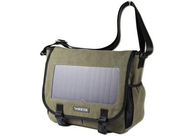 De Output Draagbare Lader van polyester Materiële Zonne Aangedreven Bookbag USB voor Celtelefoon